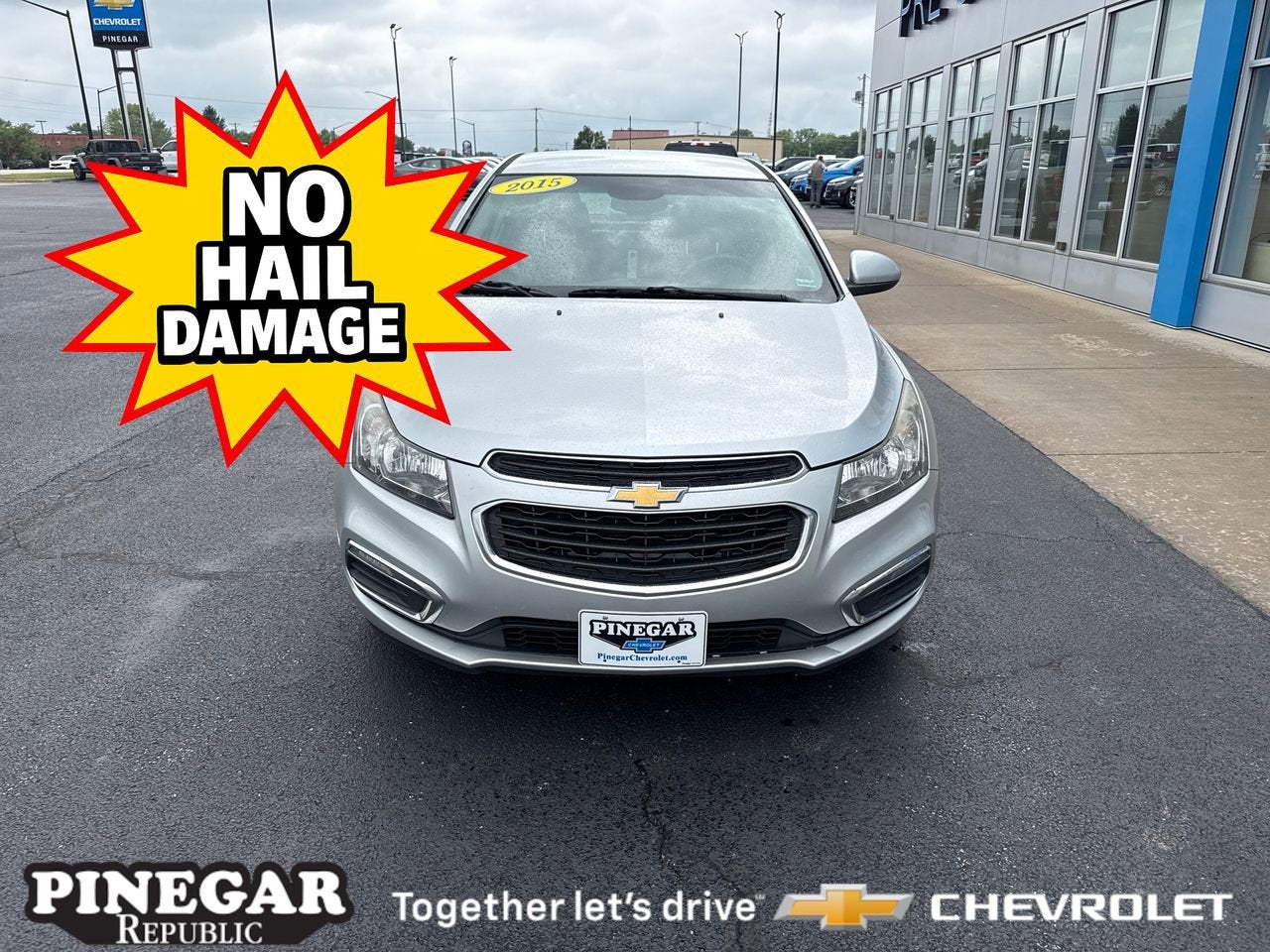 2015 Chevrolet Cruze — rear three-quarter view