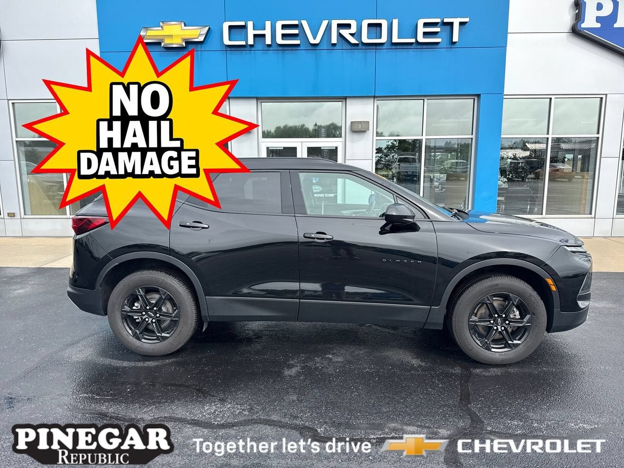 2024 Chevrolet Blazer 2LT in Black — front three-quarter view